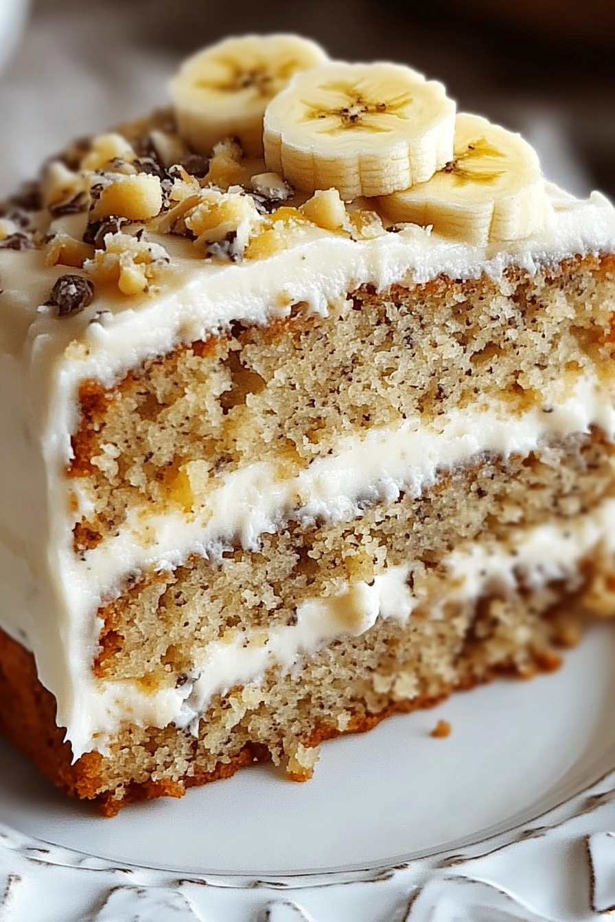 Banana Bread Cake with Cream Cheese Frosting