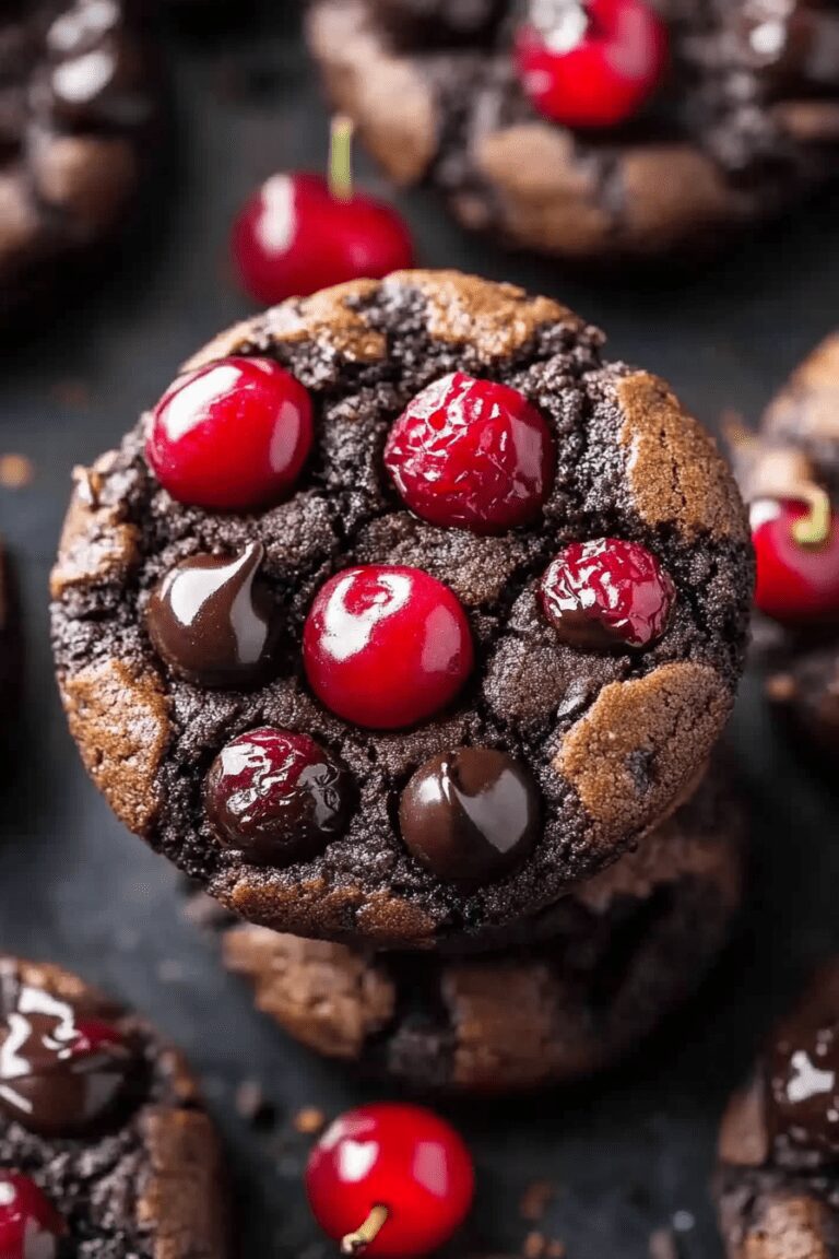 Black Forest Cookies Chocolate Cherry Delight