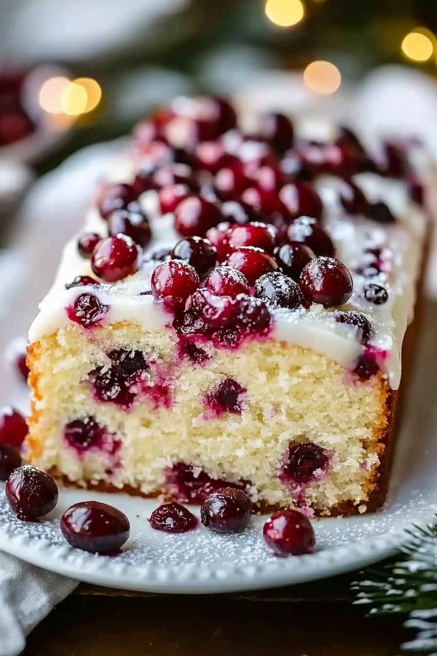 Christmas Cranberry Pound Cake