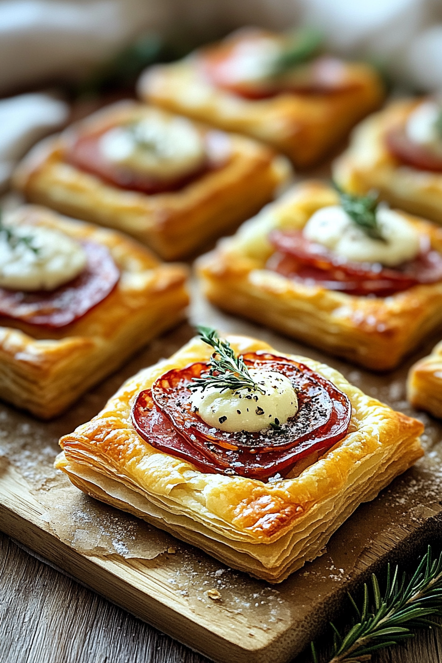 Christmas Puff Pastry Charcuterie Squares The Perfect Holiday Snack