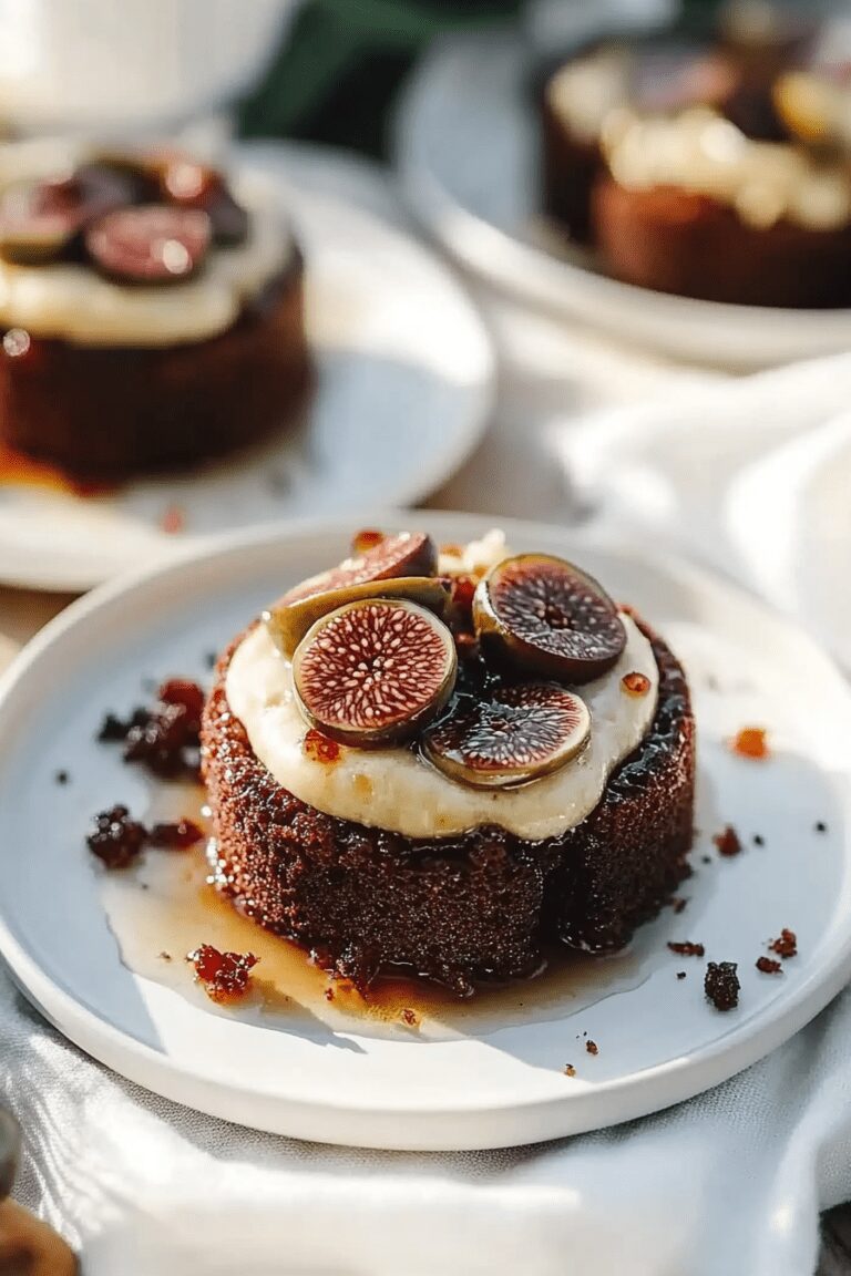 Coffee and Fig Fruit Cakes