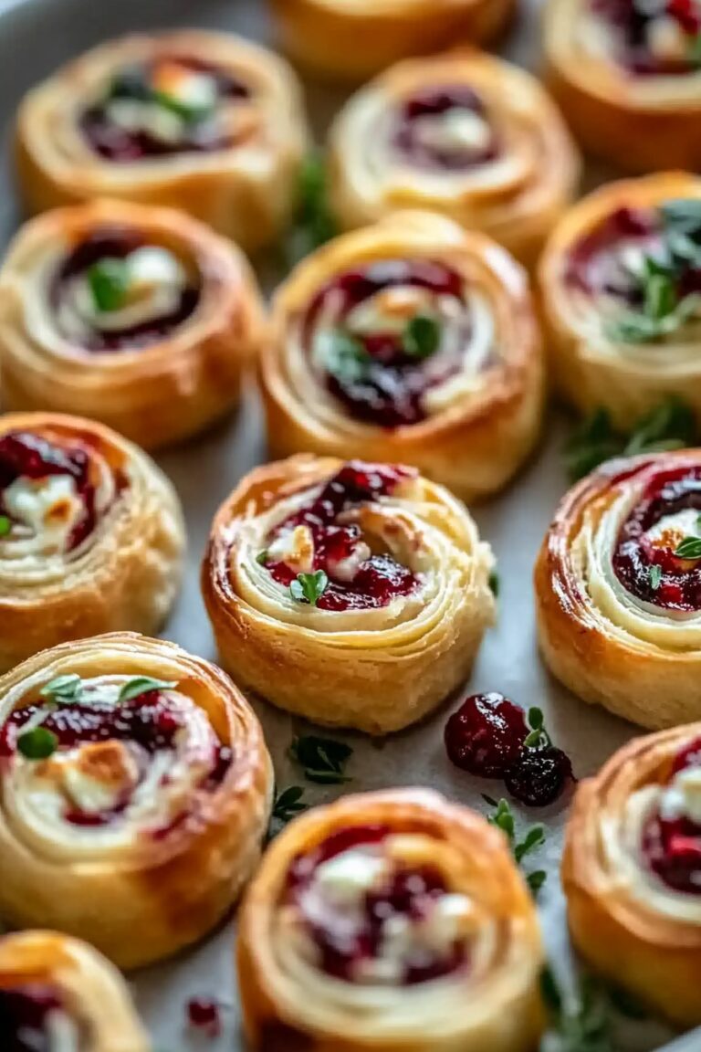 Cranberry Feta Pinwheels