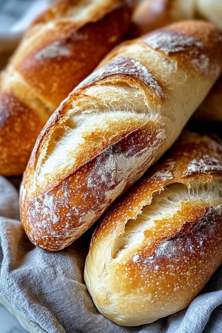 Crusty Chewy French Bread Rolls Artisan Perfection at Home