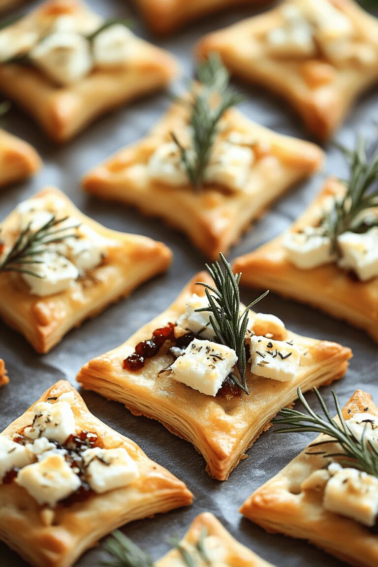 rosemary feta christmas tree crackers
