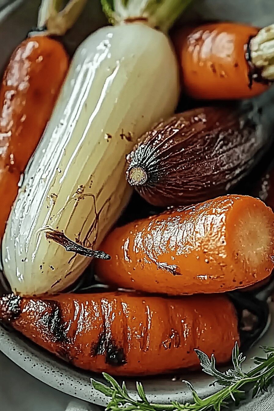 balsamic roasted fennel and carrots