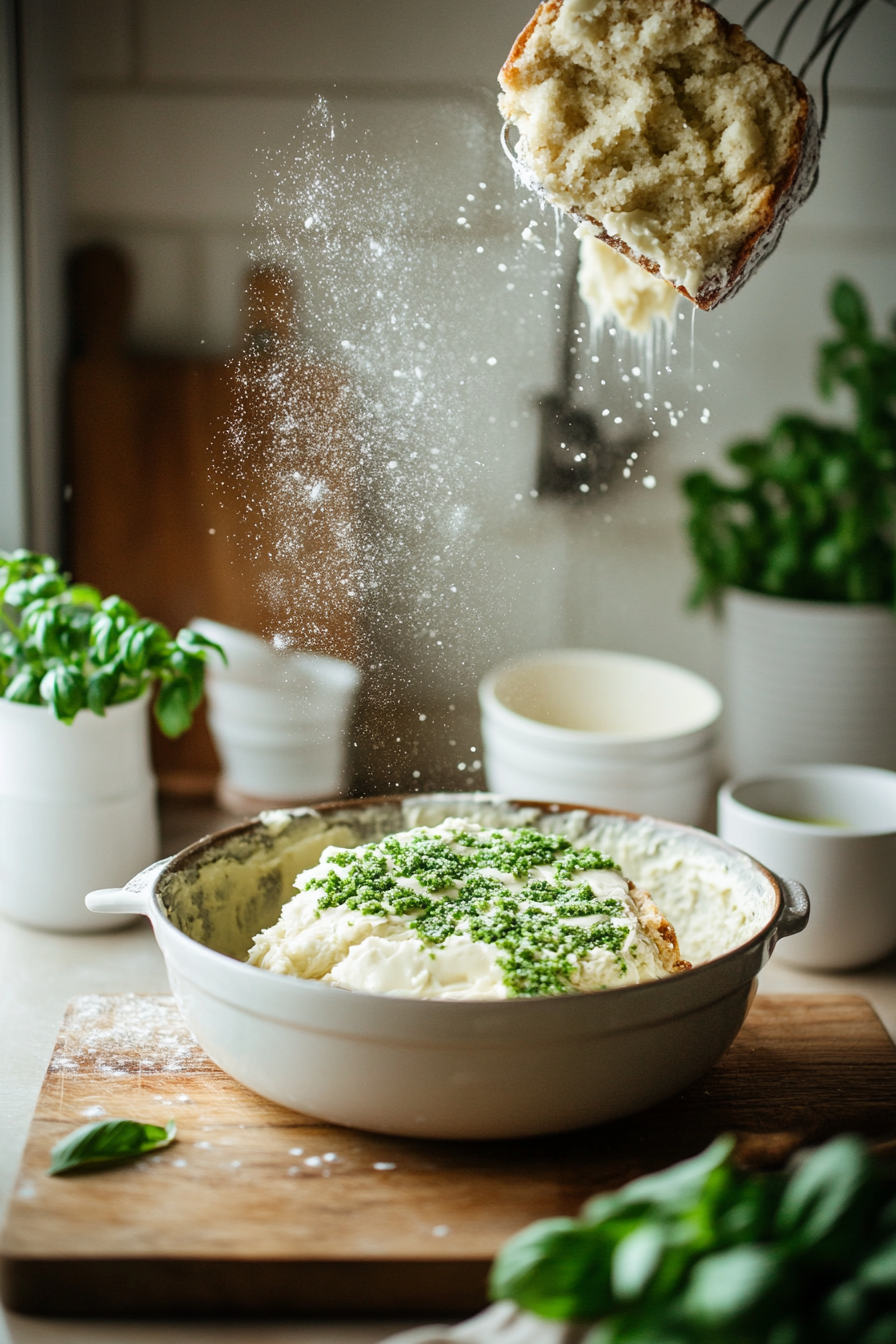 basil sugar pound cakes
