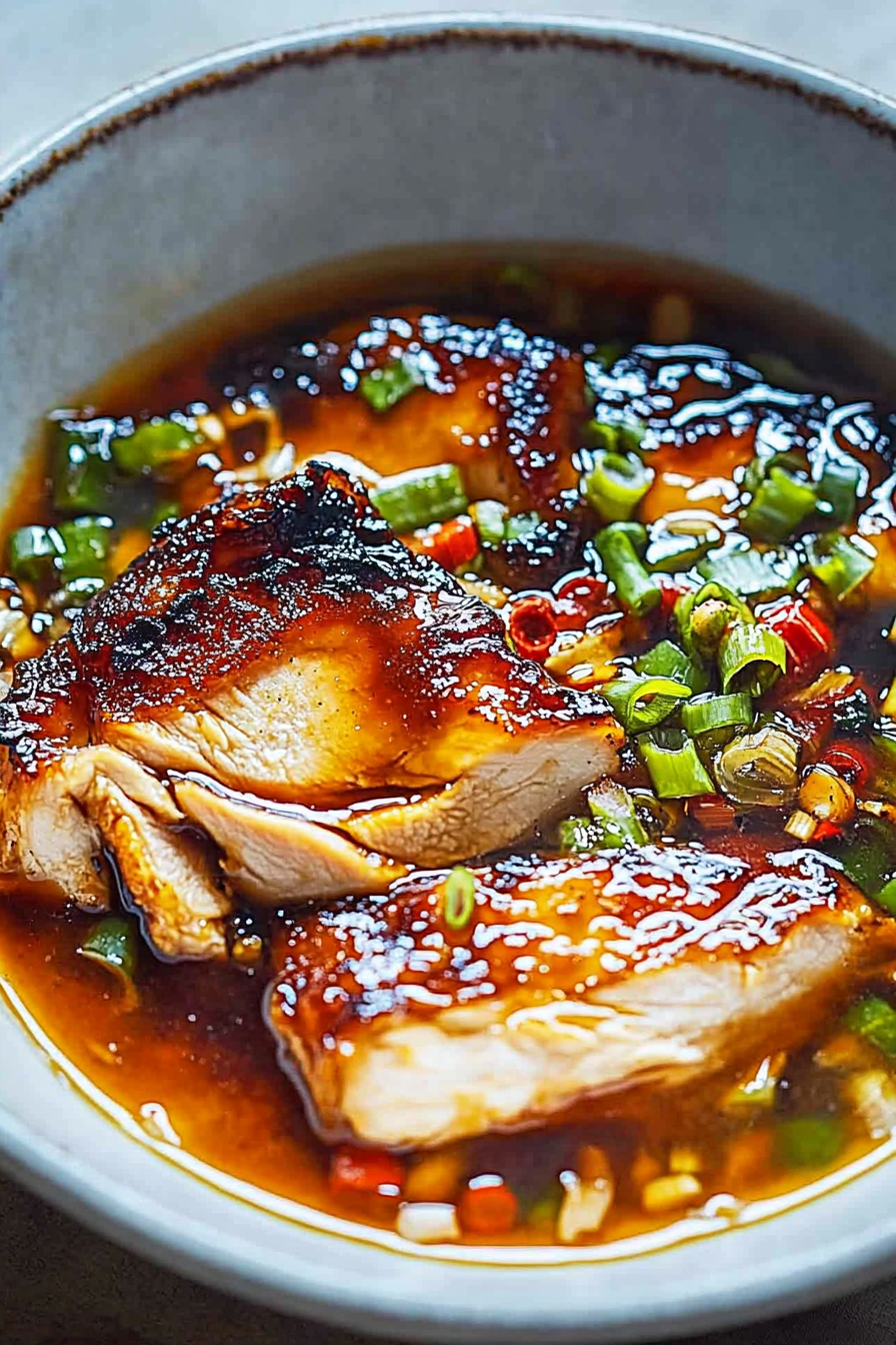 caramelised soy chicken