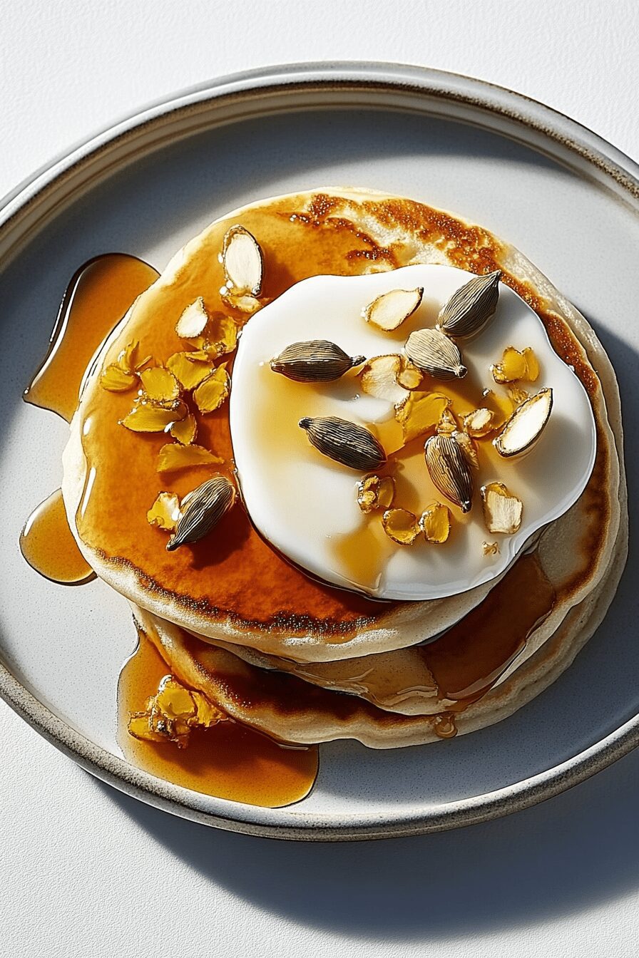 cardamom and orange blossom pancakes