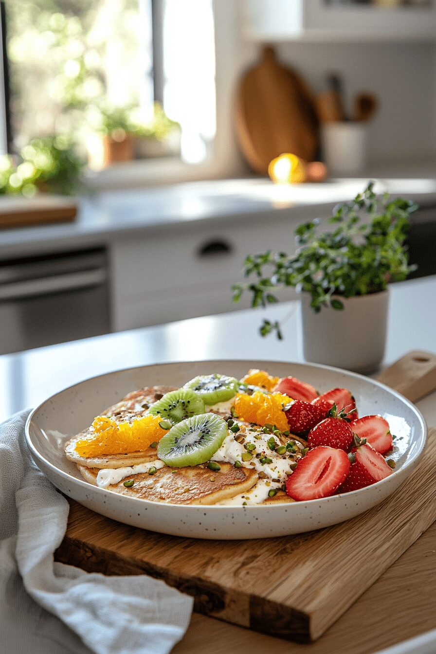 cardamom and orange blossom pancakes