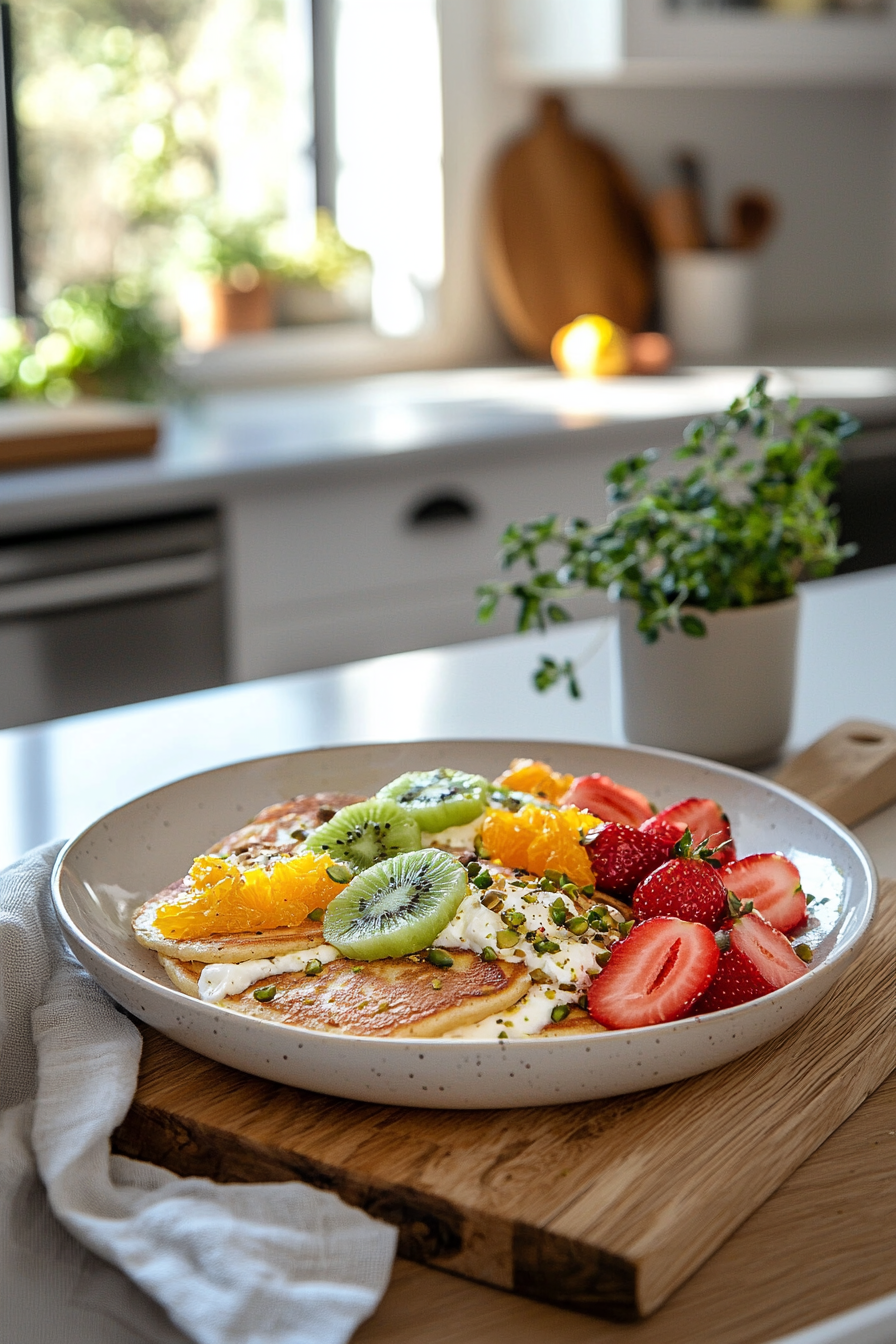 cardamom and orange blossom pancakes