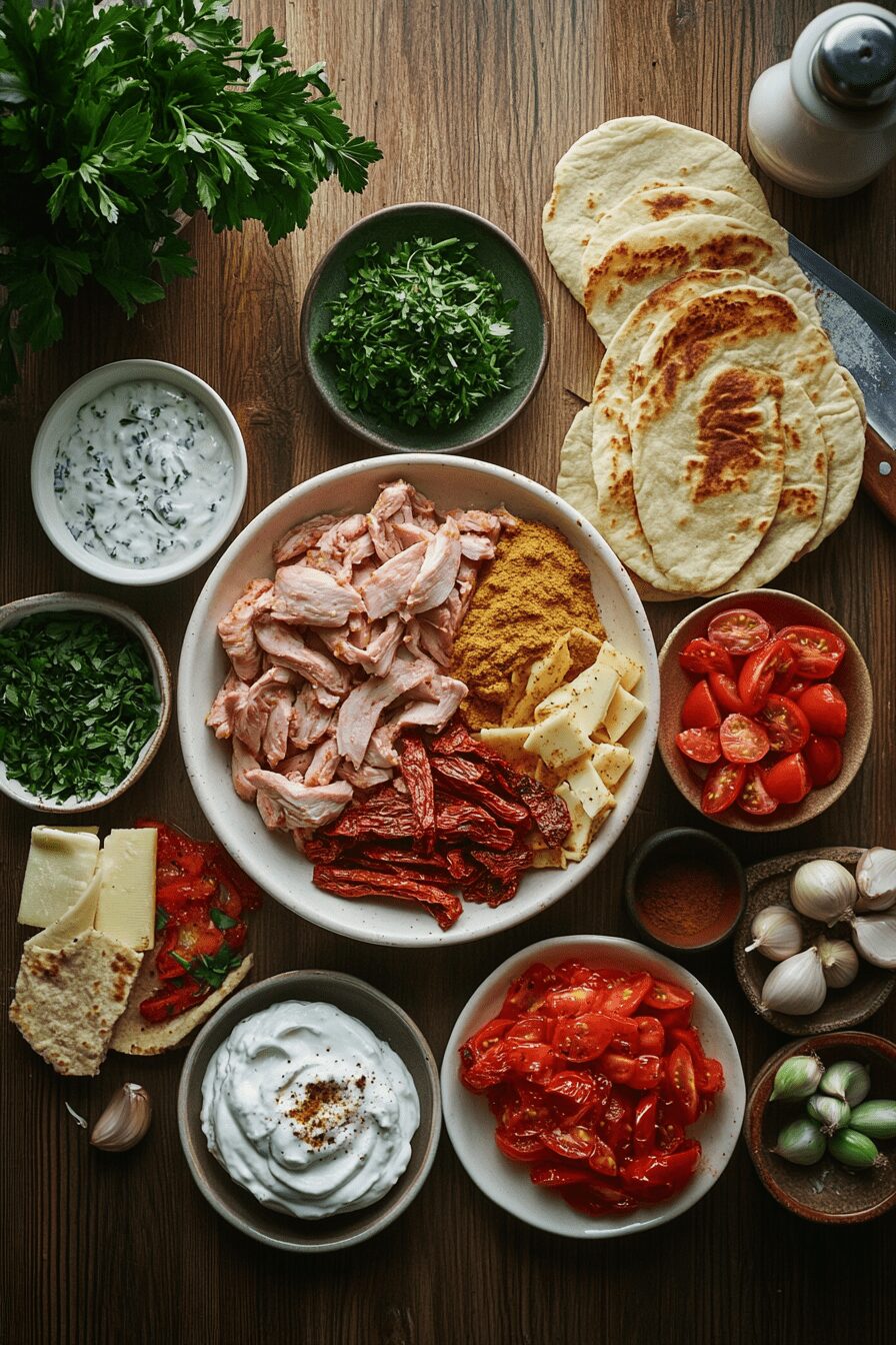 chicken shawarma sandwich