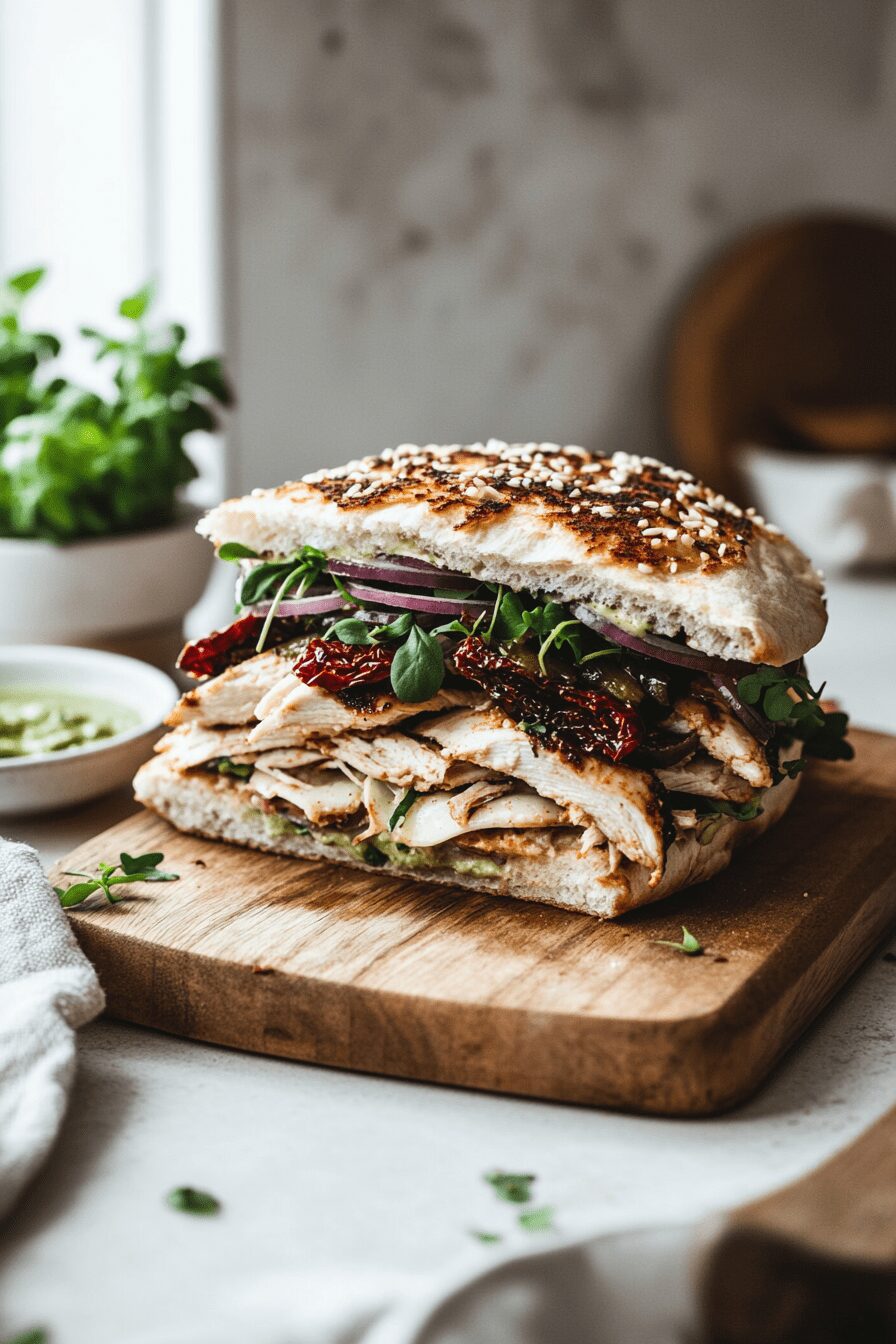 chicken shawarma sandwich