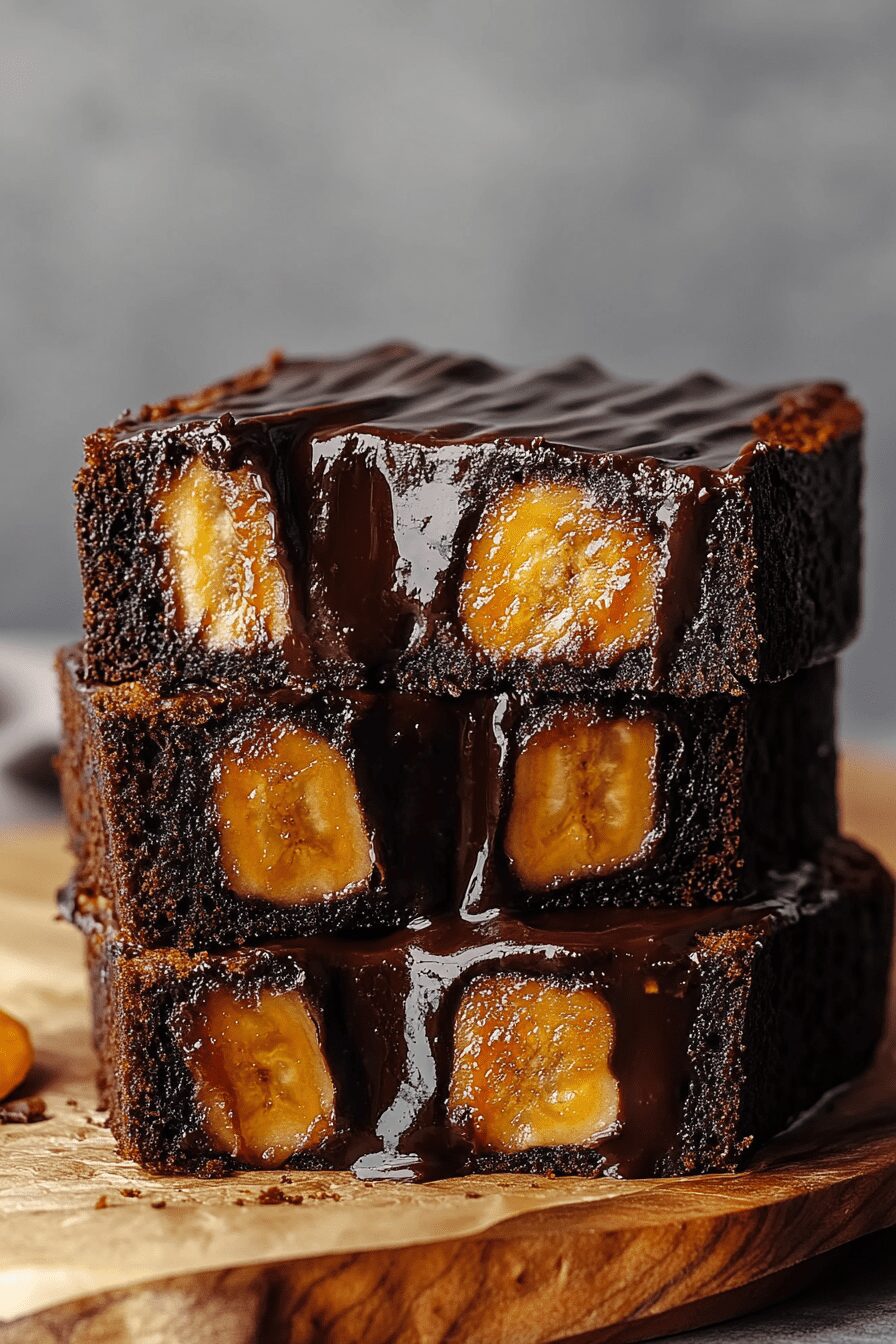 chocolate caramelised banana bread