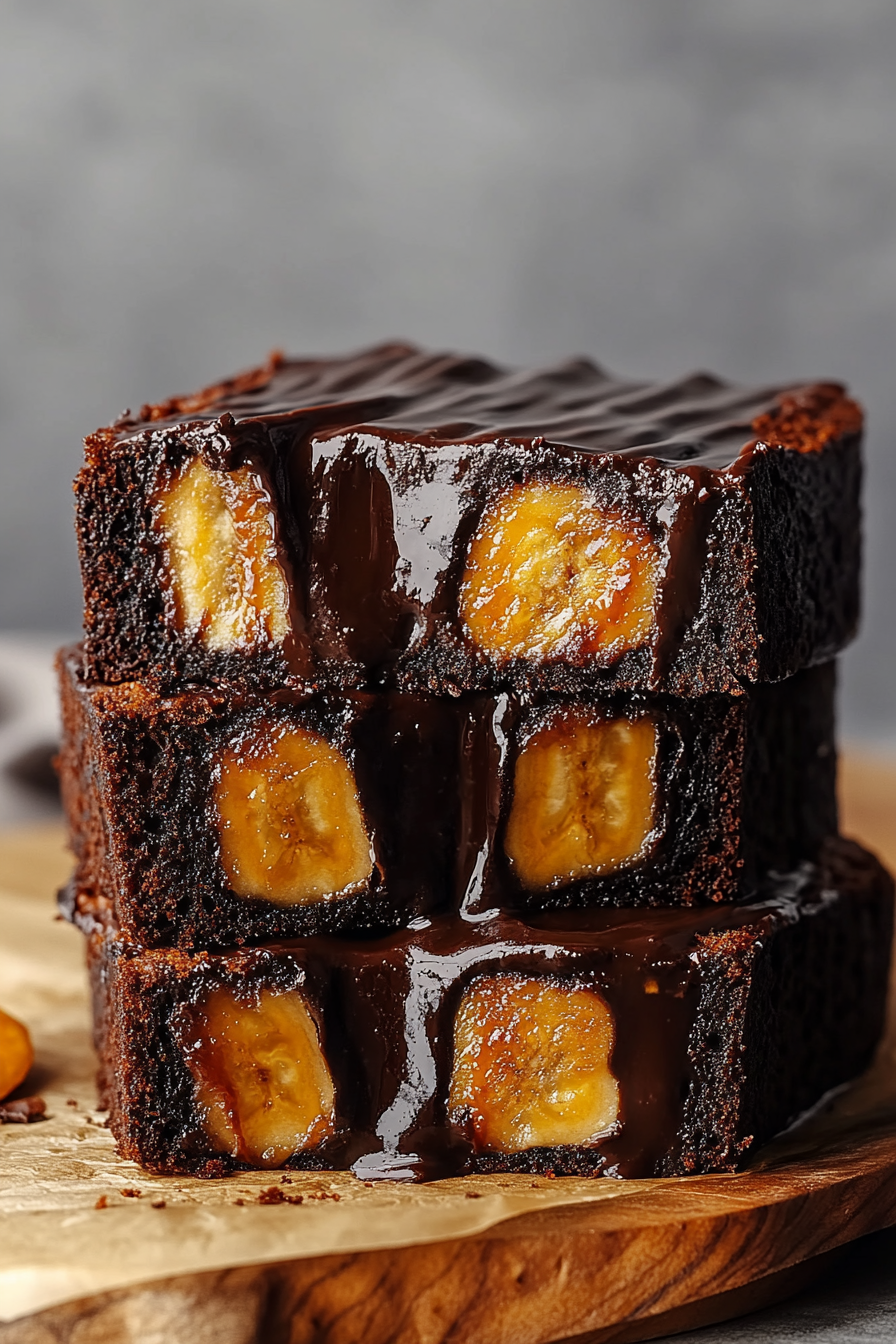 chocolate caramelised banana bread