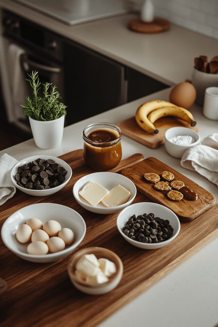 chocolate caramelised banana bread