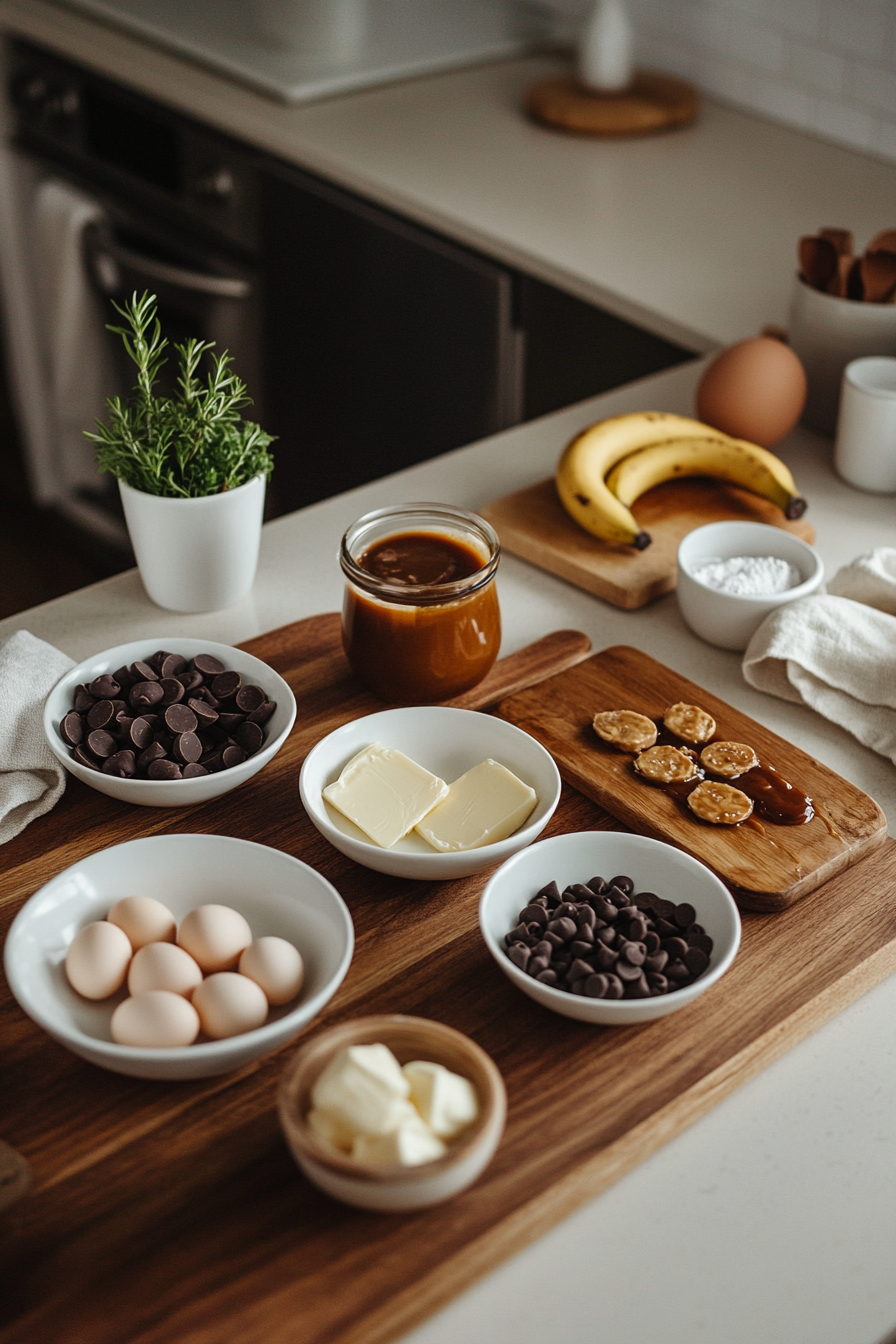chocolate caramelised banana bread