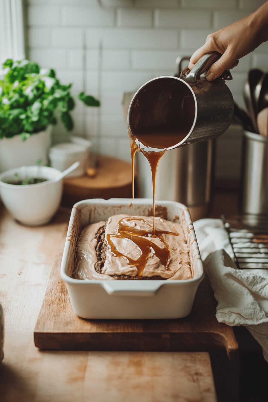chocolate caramelised banana bread