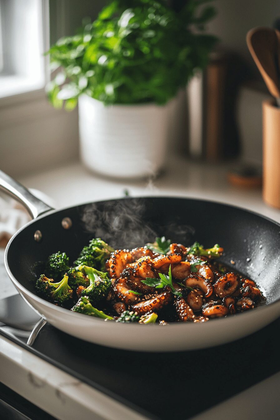citrus spiced baby octopus