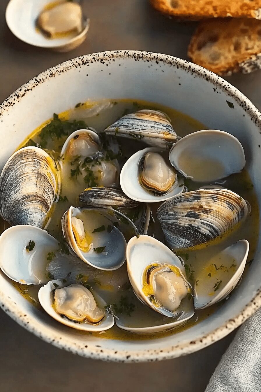 clams in fennel broth