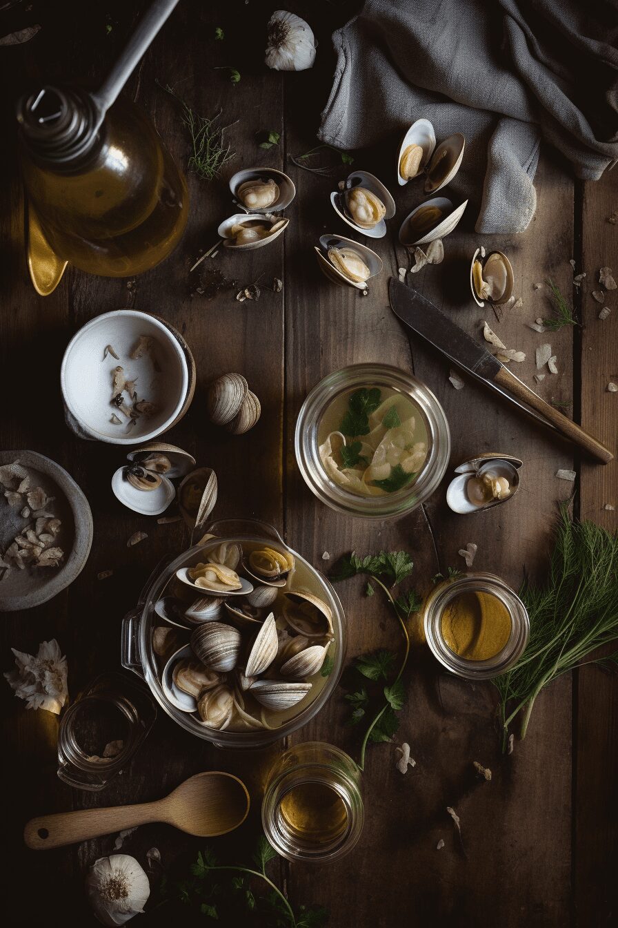 clams in fennel broth