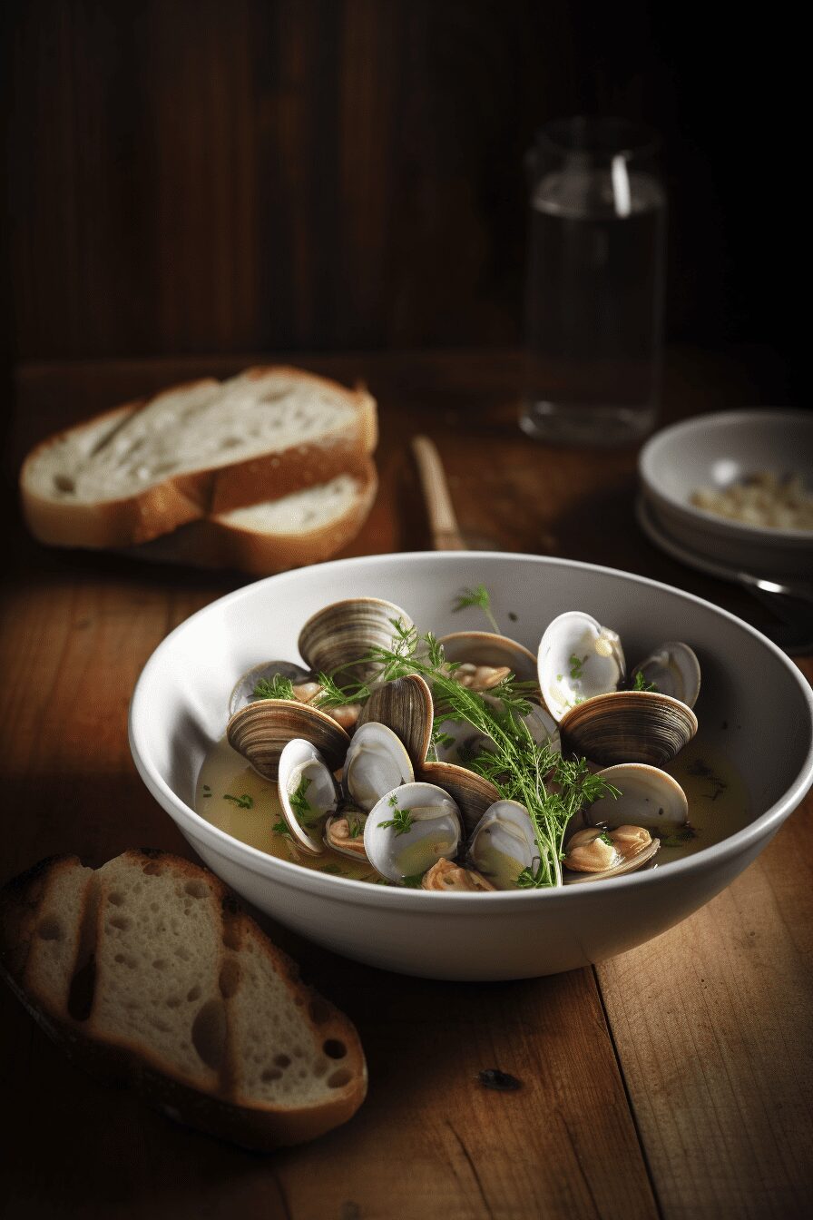 clams in fennel broth