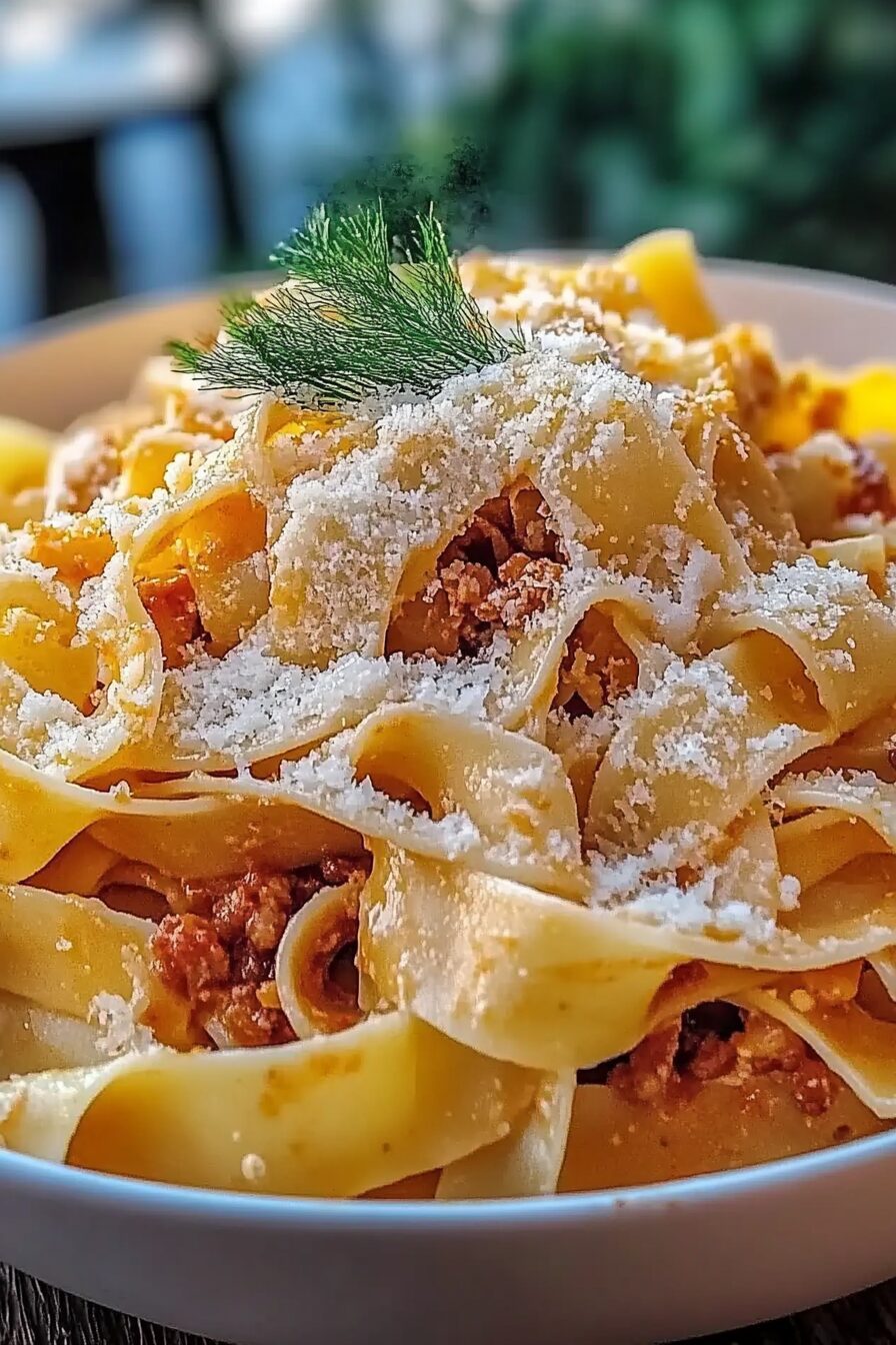 creamy calabrian chili pappardelle