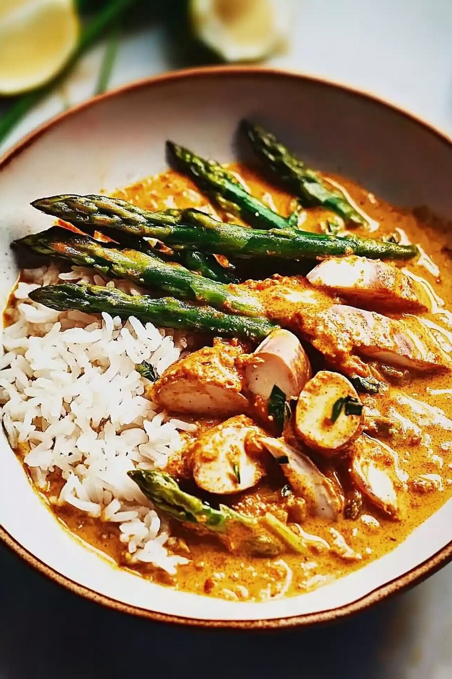 creamy harissa broth with rice