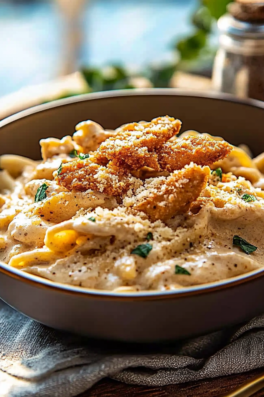 creamy parmesan chicken pasta