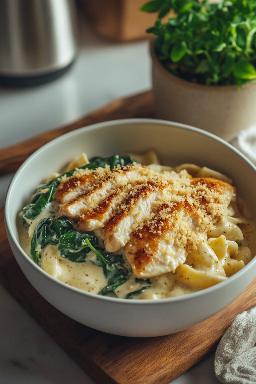 creamy parmesan chicken pasta