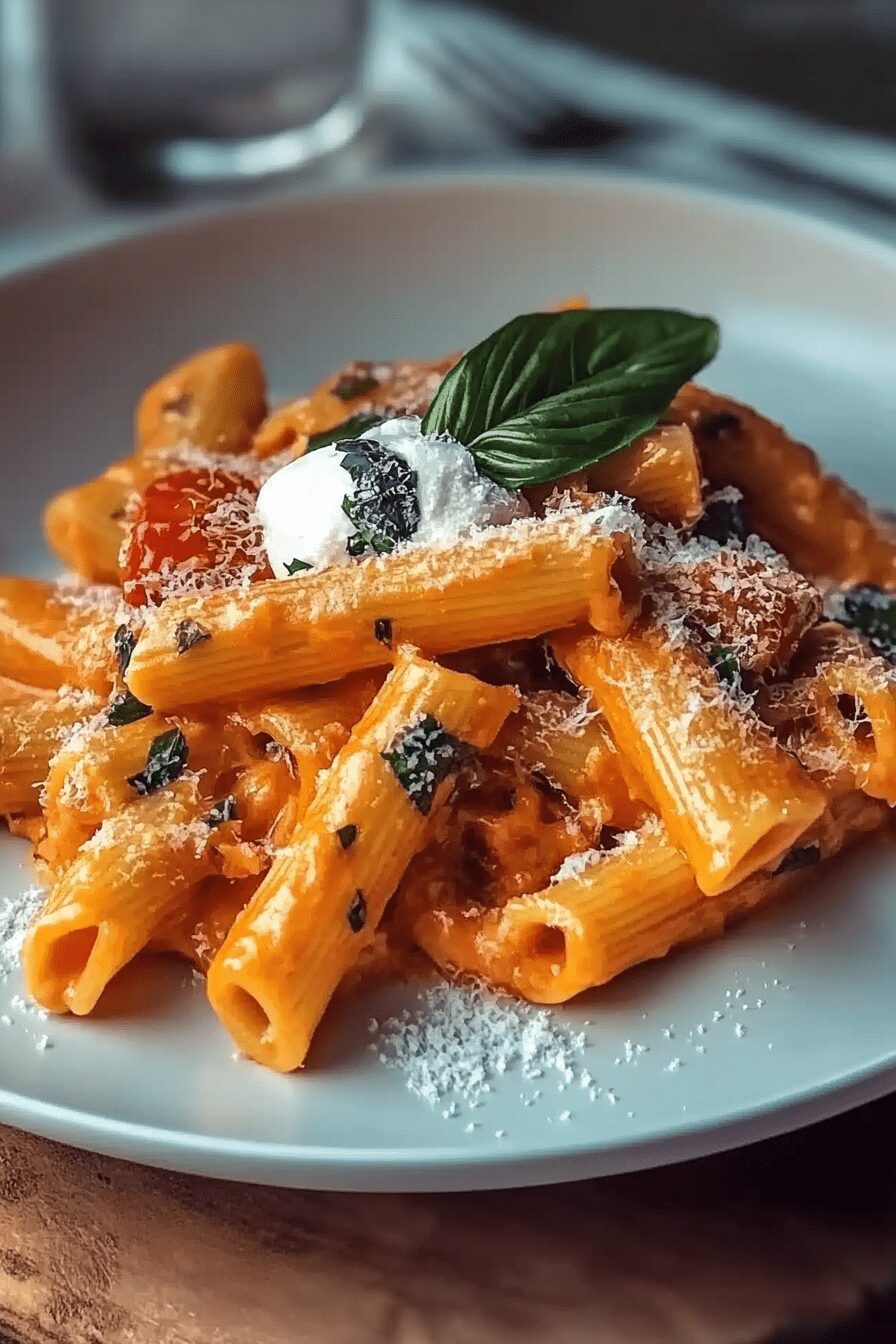 creamy tomato garlic pasta