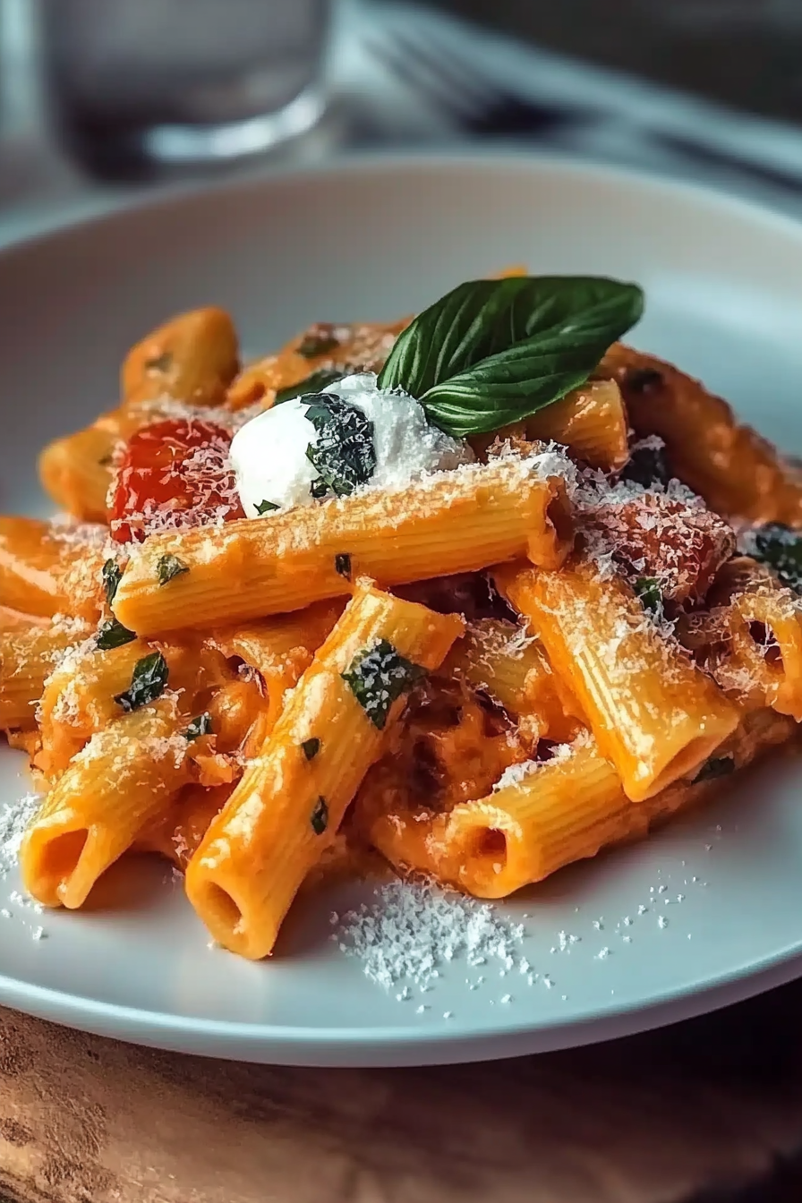 creamy tomato garlic pasta