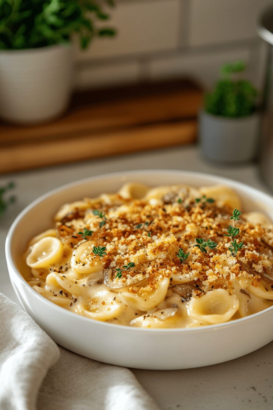 french onion pasta