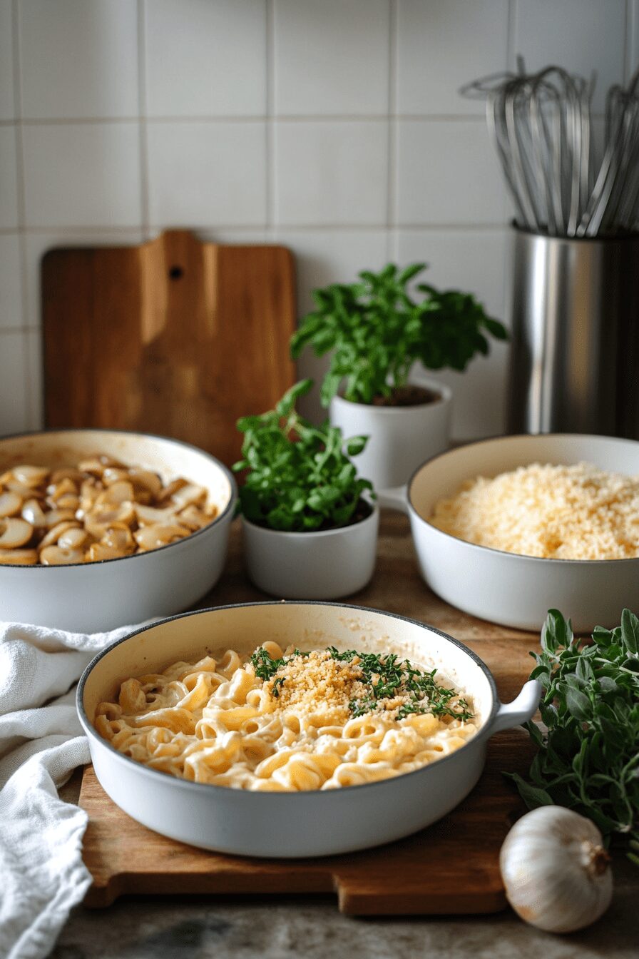 french onion pasta