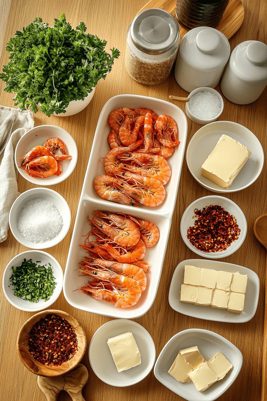 garlic confit butter bbq butterflied prawns