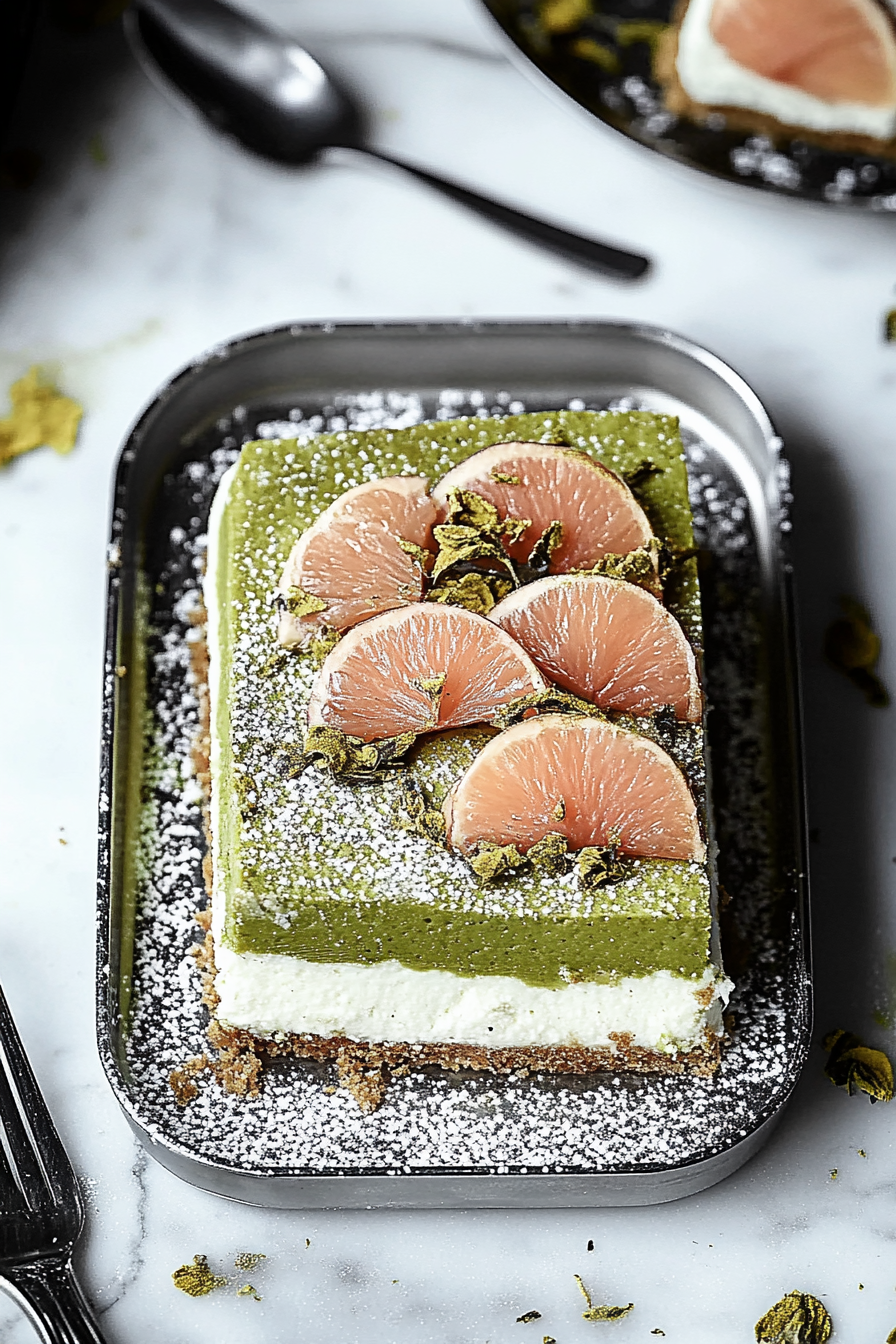 genmaicha coconut milk cake