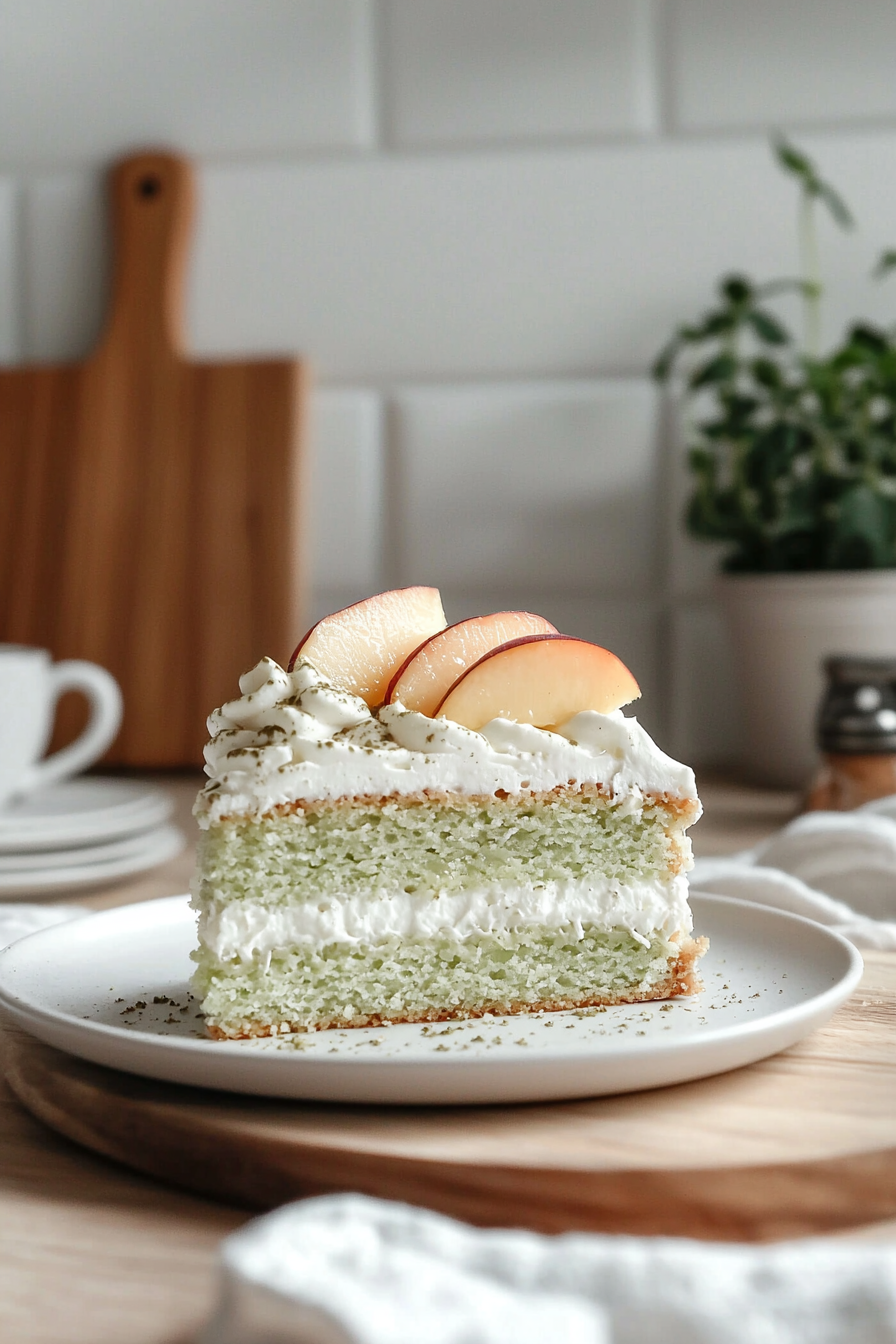 genmaicha coconut milk cake