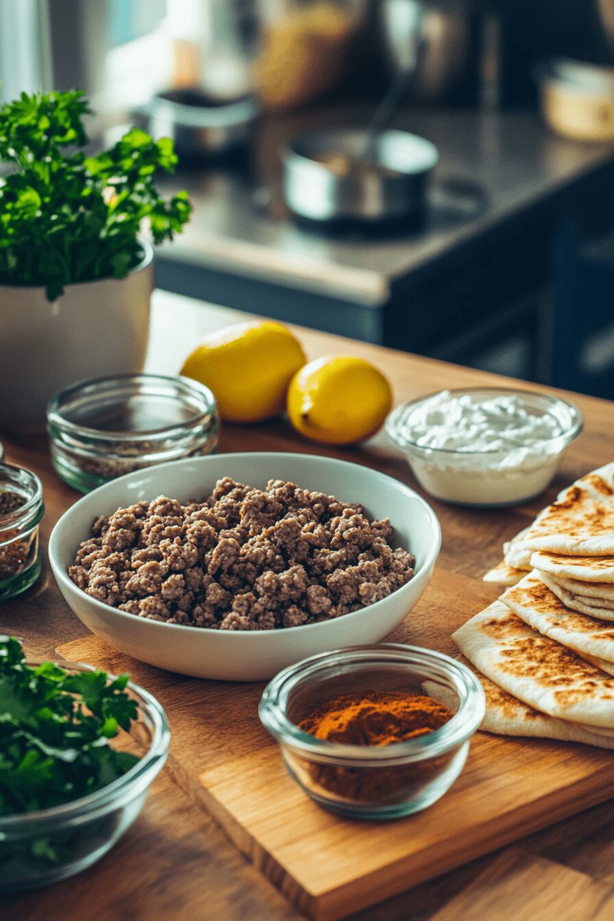 grilled lamb pitas