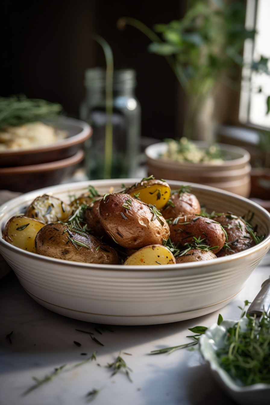 grilled new potatoes
