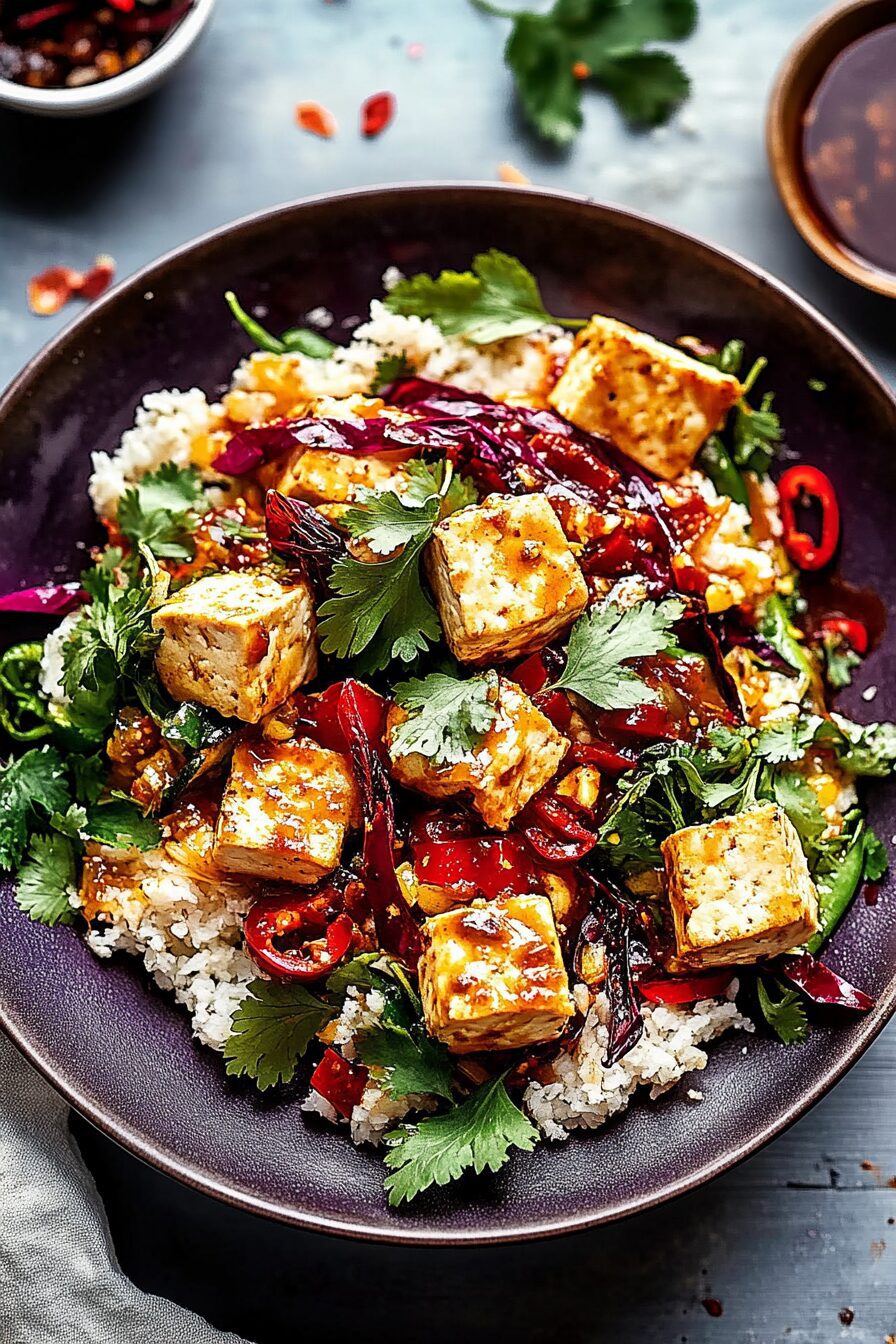 harissa tofu salad