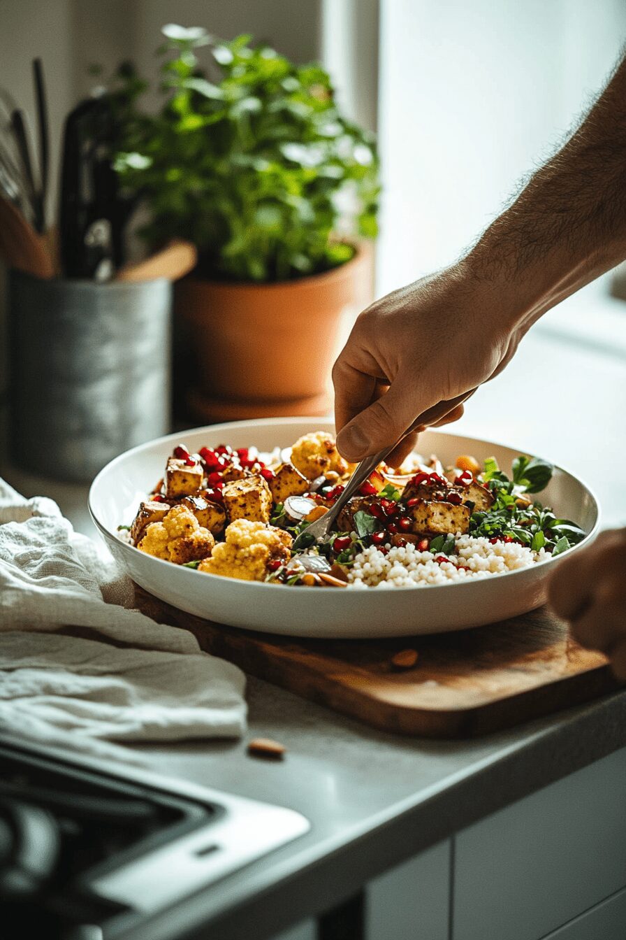 harissa tofu salad