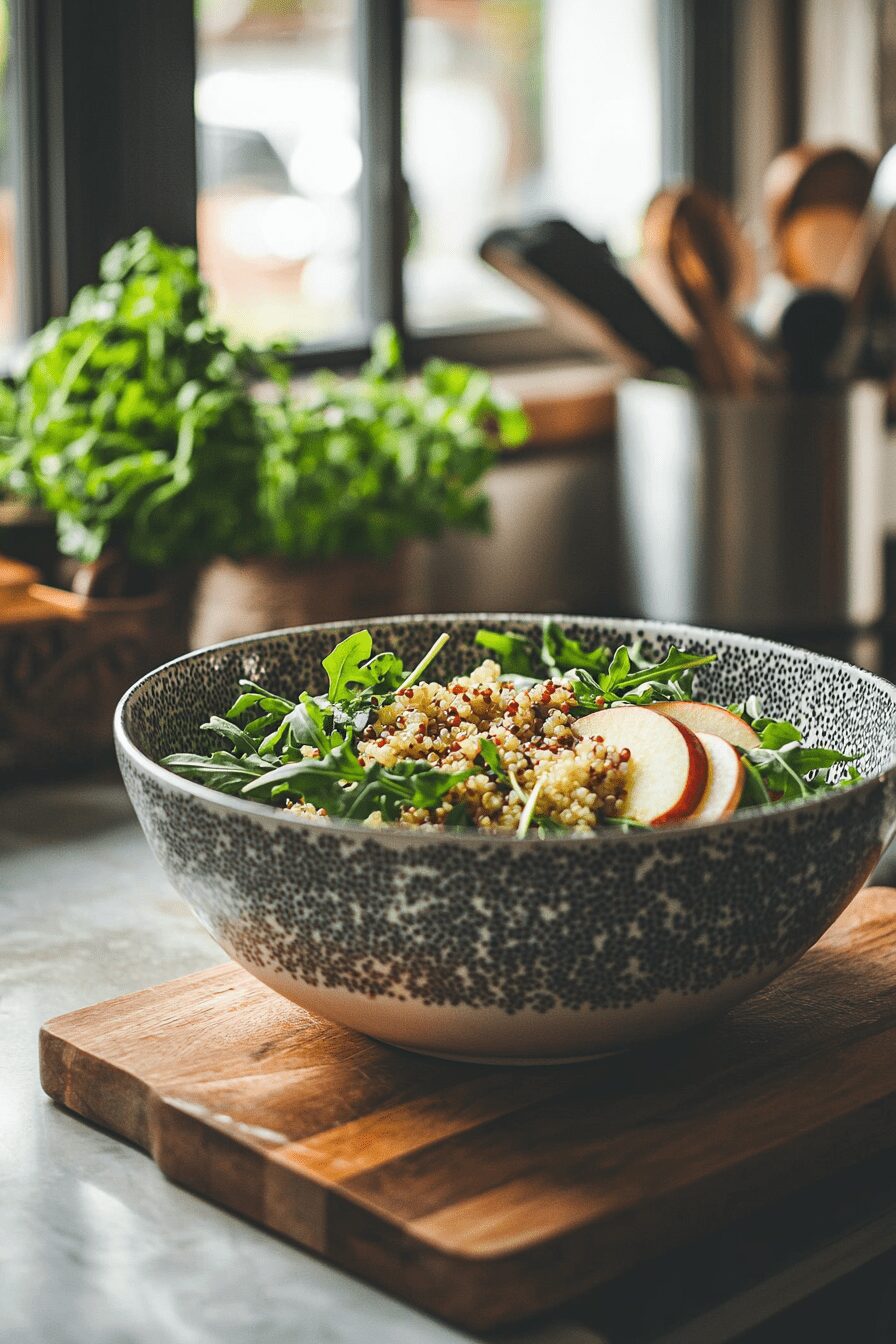 honey mustard quinoa apple salad