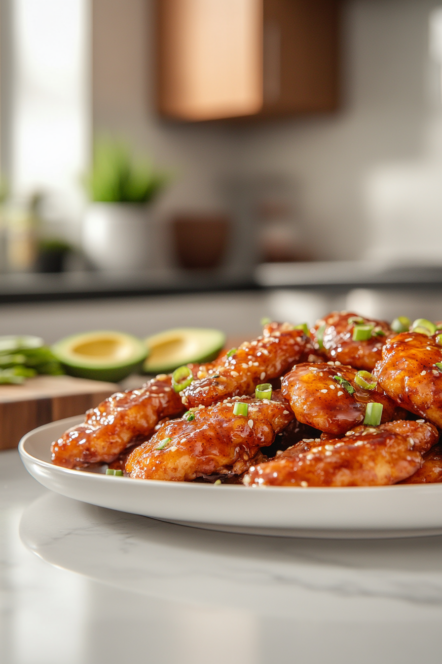 hot honey garlic chicken