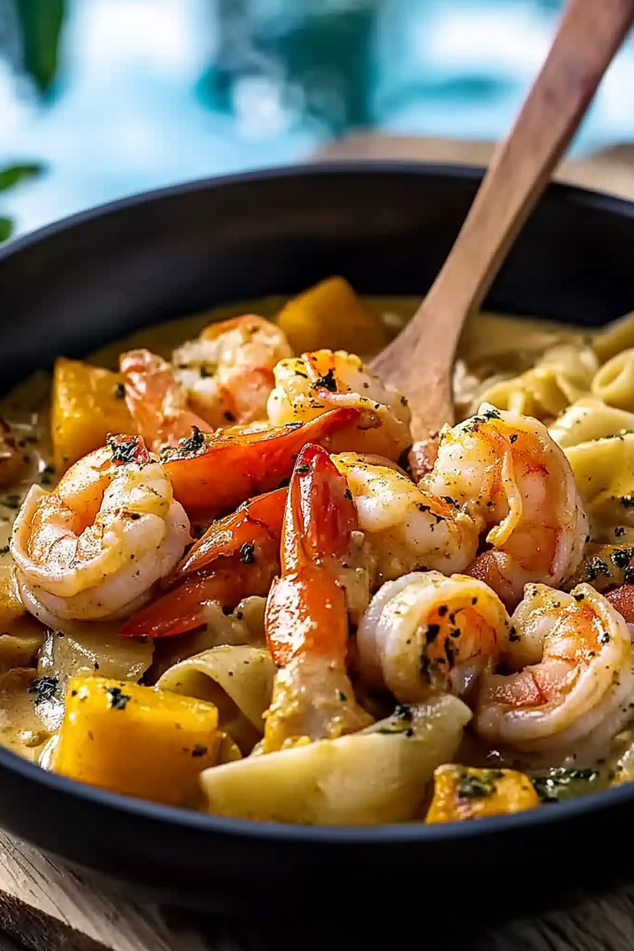 jamaican shrimp rasta pasta