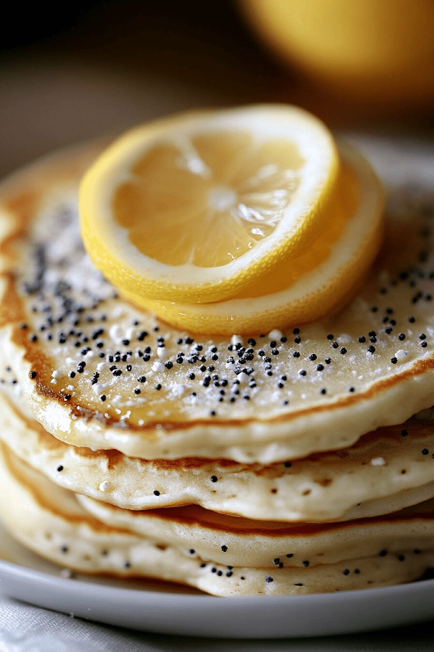 lemon ricotta poppy seed pancakes