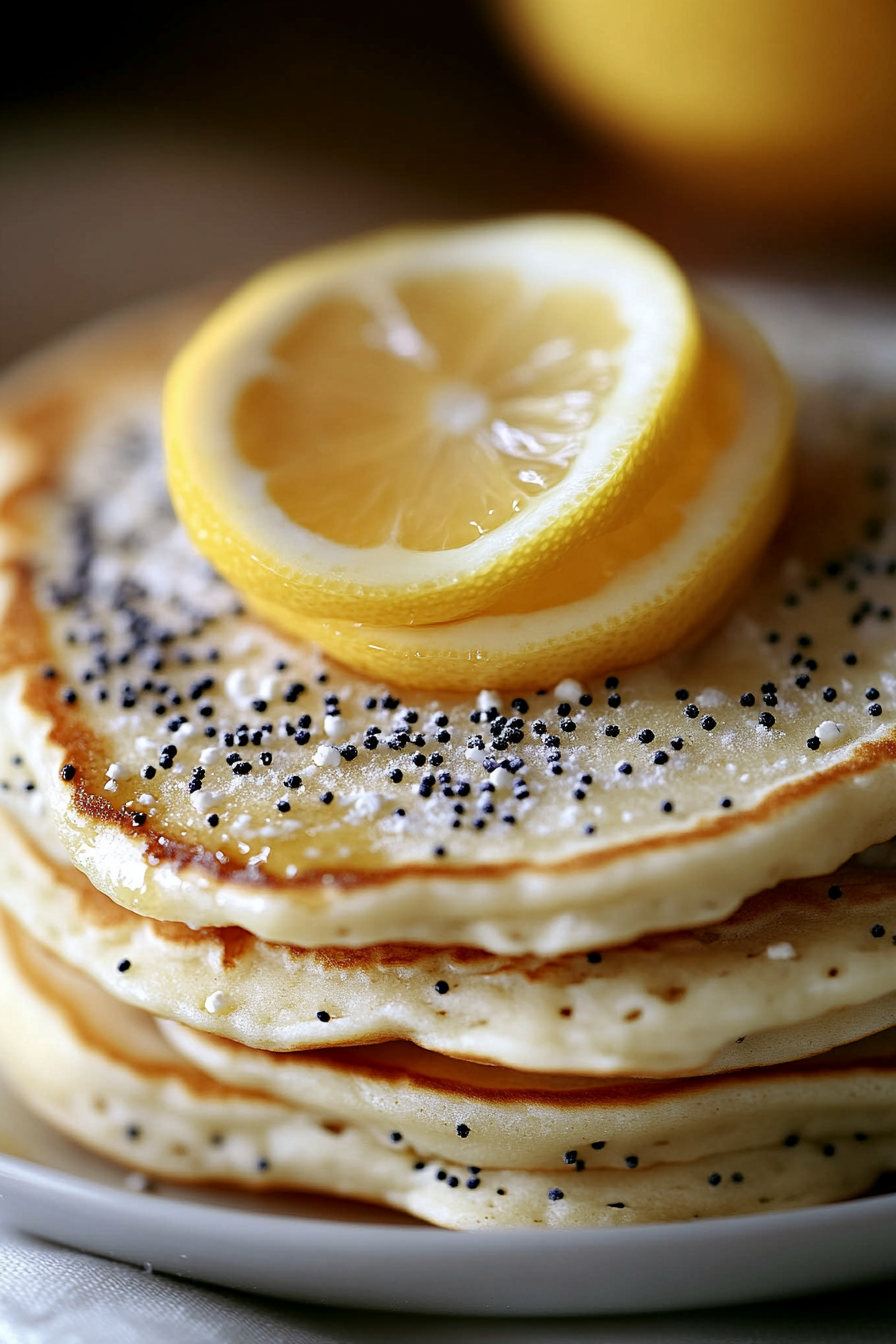 lemon ricotta poppy seed pancakes