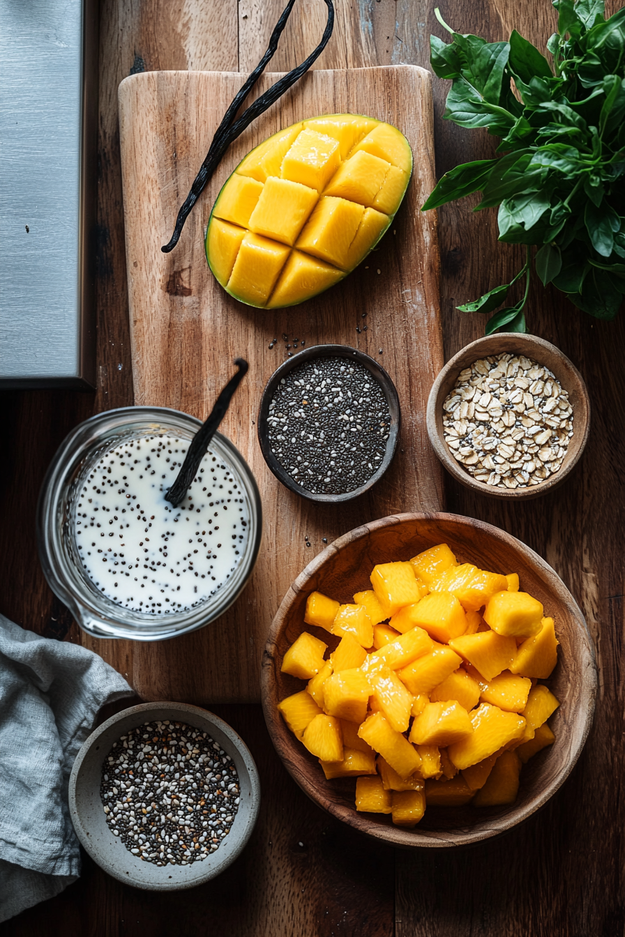 mango sticky oatmeal
