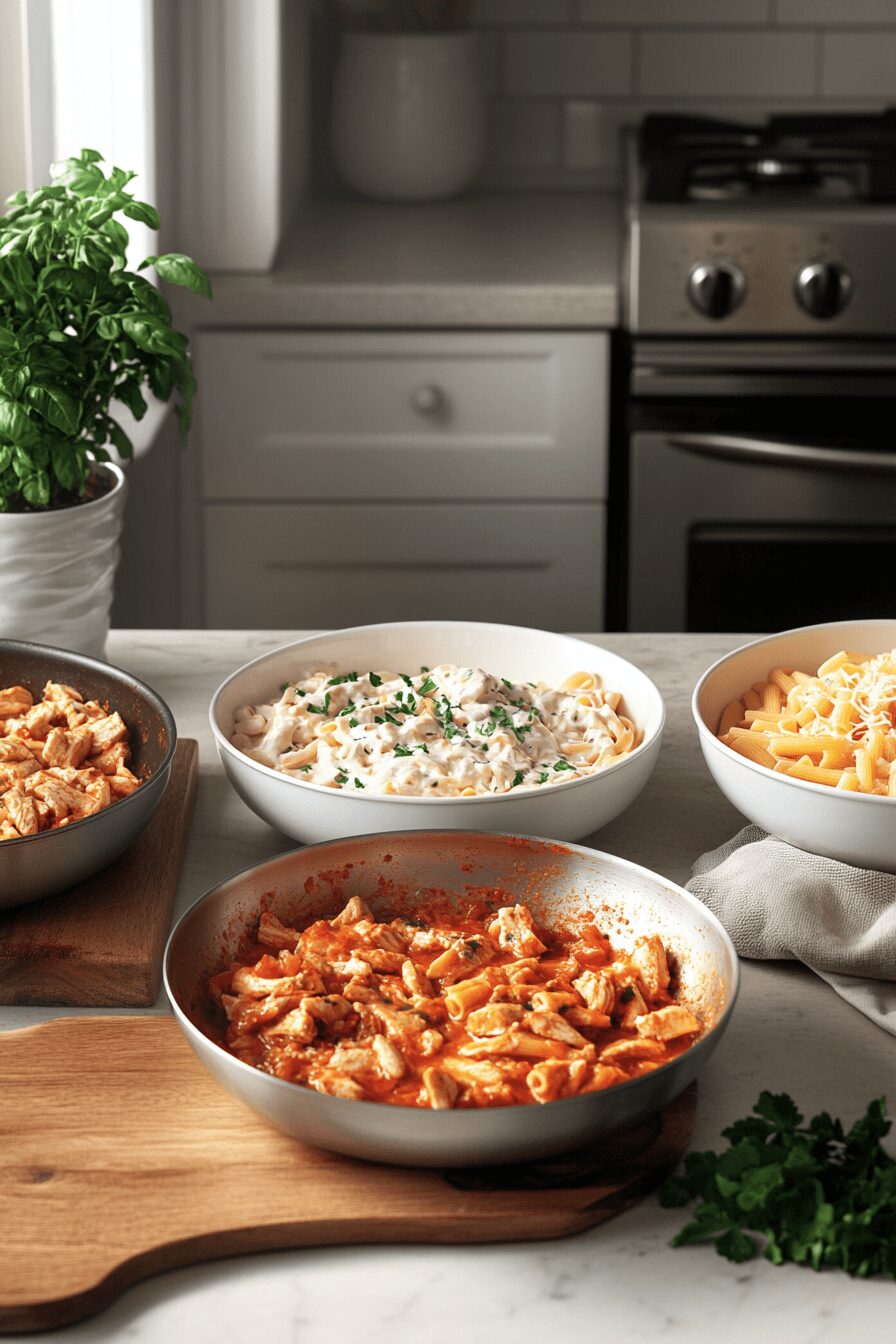 one pot cheesy chicken pasta