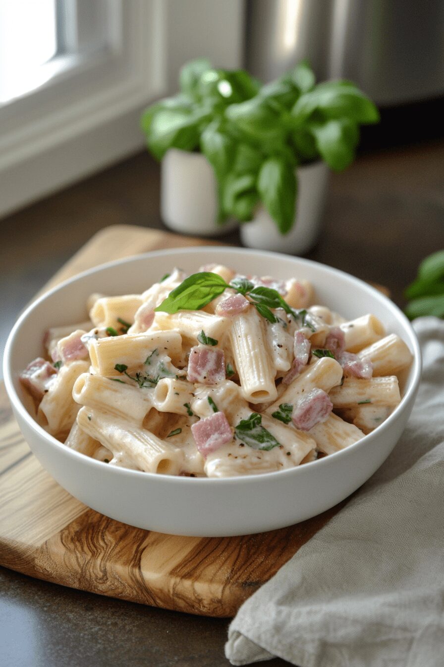 one pot rigatoni pink sauce