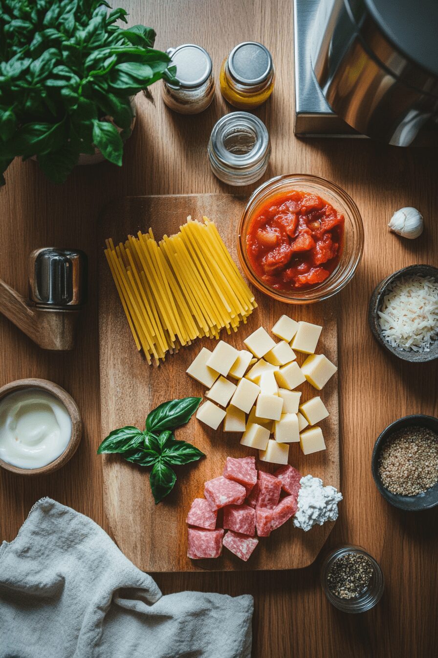 one pot rigatoni pink sauce
