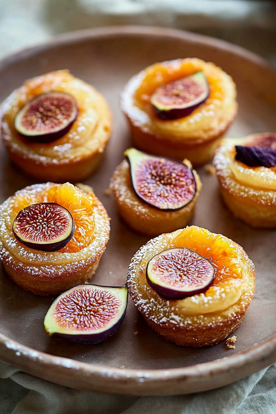 orange blossom fig friands